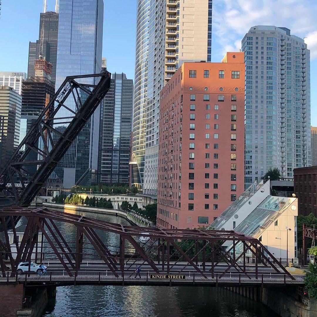 Kinzie Street Railway Bridge Chicago